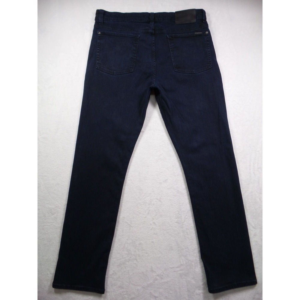 Fidelity‎ Jeans Mens Size 38 Blue Denim Torino Mid Rise Dark Wash Stretch - Picture 5 of 16